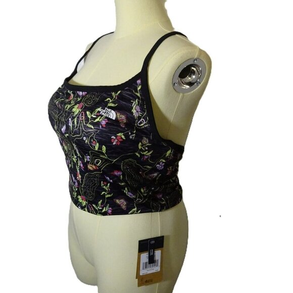 The North Face Plus Size Floral Black Active Crop Top‎ Size 3XL NEW $45 MSRP - Picture 4 of 13